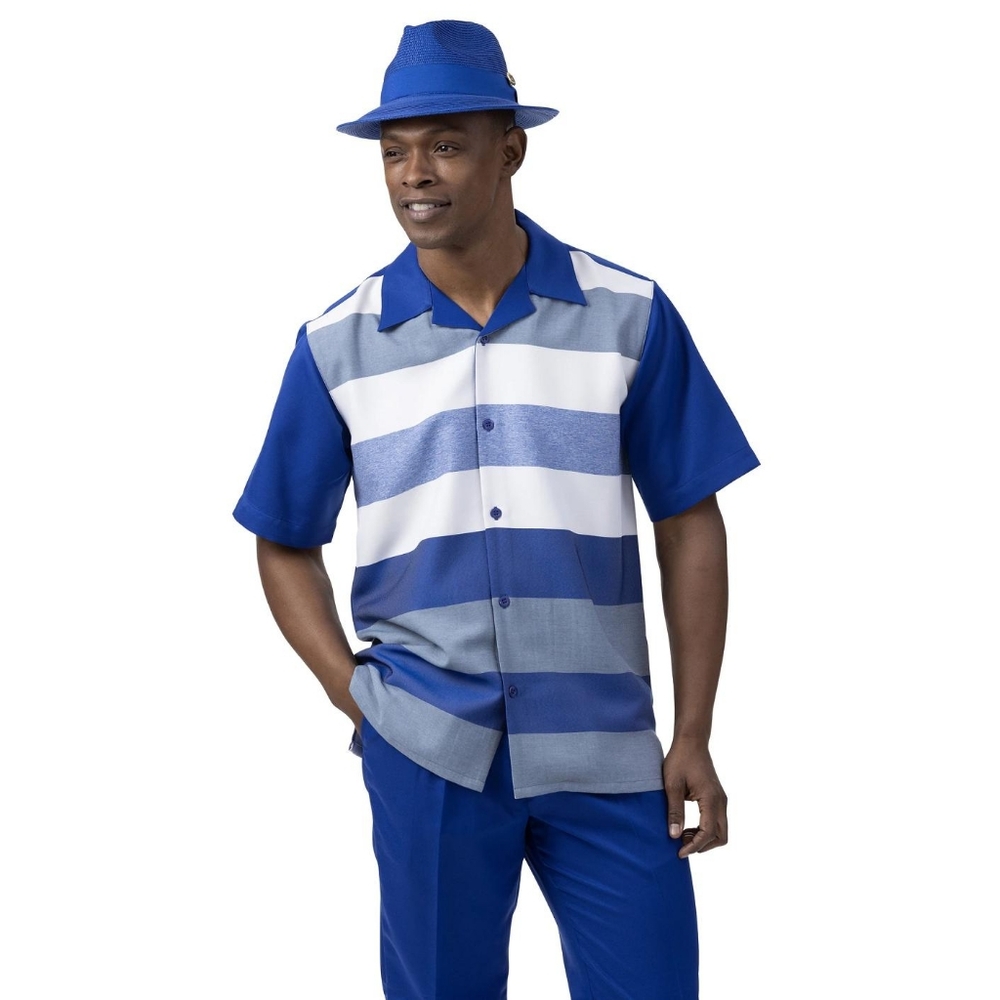 NWT: Montique blue walking suit 2XL/42W